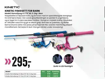 Sport Outlet KINETIC FISKESETT FOR BARN tilbud