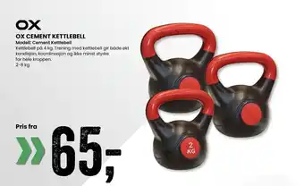 Sport Outlet OX CEMENT KETTLEBELL tilbud
