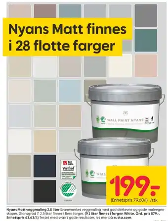 Rusta Nyans maling tilbud