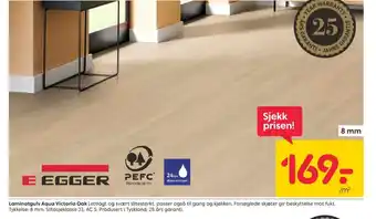 Rusta Egger laminatgulv tilbud