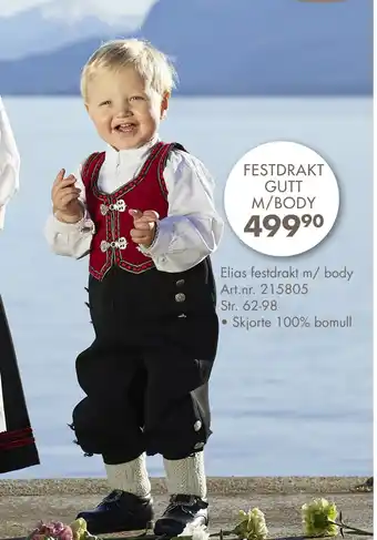 Sparkjøp FESTDRAKT GUTT M/BODY tilbud