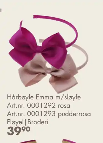 Sparkjøp Hårbøyle Emma m/sløyfe tilbud