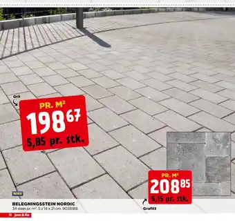 jem & fix BELEGNINGSSTEIN NORDIC tilbud