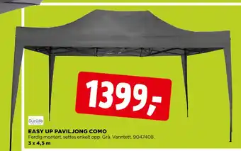jem & fix EASY UP PAVILJONG COMO tilbud