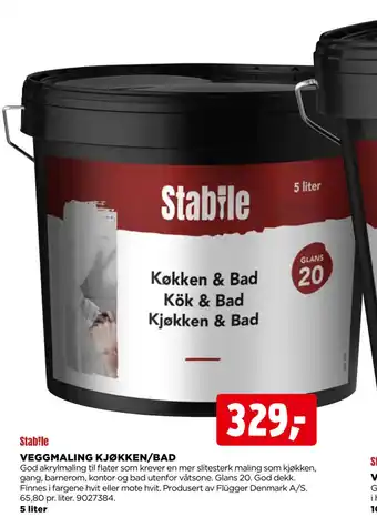 jem & fix VEGGMALING KJØKKEN/BAD tilbud