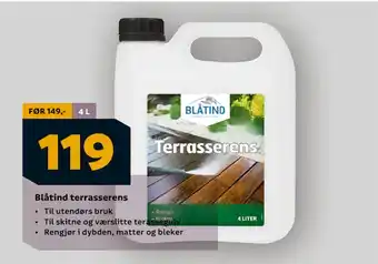 Megaflis Blåtind terrasserens tilbud