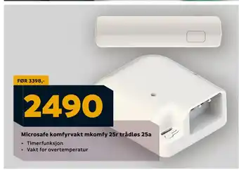 Megaflis Microsafe komfyrvakt mkomfy 25r trådløs 25a tilbud