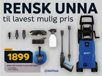 Megaflis Nilfisk C 135.7-6 Garden X-tra høytrykksspyler tilbud