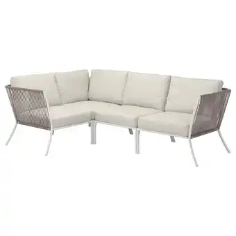 IKEA SegerÖn Hjørnesofa, 3-seters, utendørs hvit/beige/frösön/duvholmen beige tilbud