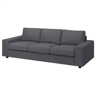 IKEA Vimle 3-seters sofa, med brede armlener/gunnared mellomgrå tilbud