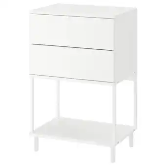IKEA Platsa Kommode med 2 skuffer, hvit/fonnes, 60x42x93 cm tilbud
