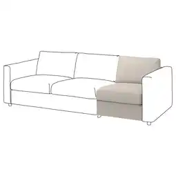 IKEA Vimle 1-seters modul, Gunnared beige tilbud