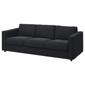 IKEA Vimle 3-seters sofa, Saxemara blåsvart tilbud