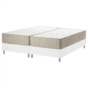 IKEA EspevÄr/vatnestrÖm Kontinentalseng, hvit/medium natur, 180x200 cm tilbud