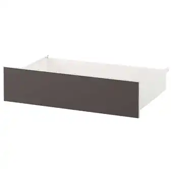 IKEA Skatval Skuff, hvit/mørk grå, 80x57x20 cm tilbud