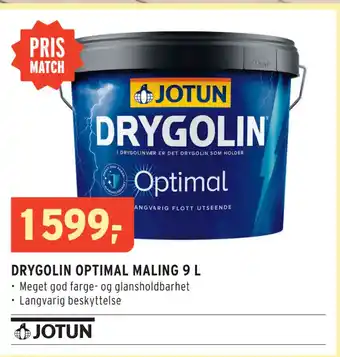 Montér DRYGOLIN OPTIMAL MALING 9 L tilbud