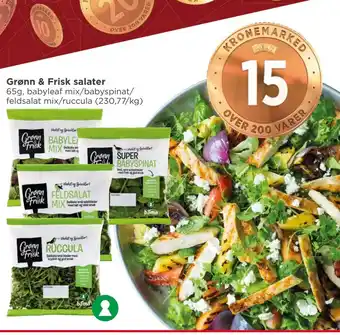 Meny Grønn & Frisk salater tilbud