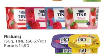 Meny Rislunsj tilbud