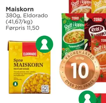 Meny Maiskorn tilbud