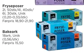 Meny Fryseposer tilbud