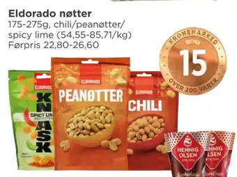 Meny Eldorado nøtter tilbud