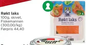 Meny Røkt laks tilbud