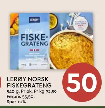 Coop Mega LERØY NORSK FISKEGRATENG tilbud