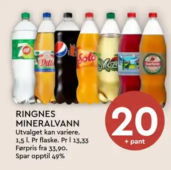 Coop Mega RINGNES MINERALVANN tilbud