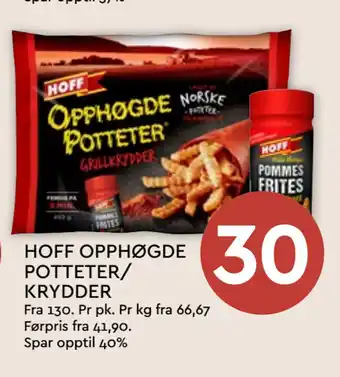 Coop Mega HOFF OPPHØGDE POTTETER/ KRYDDER tilbud