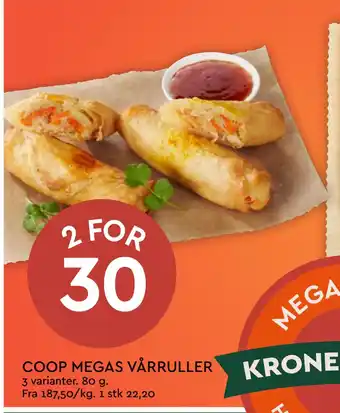 Coop Mega COOP MEGAS VÅRRULLER tilbud