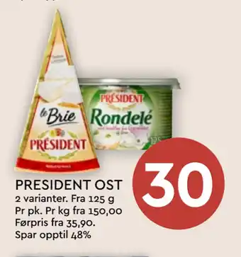 Coop Mega PRESIDENT OST tilbud