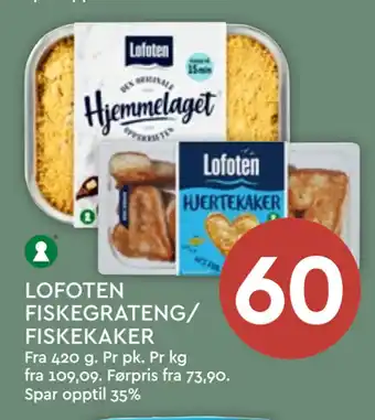 Coop Mega LOFOTEN FISKEGRATENG/ FISKEKAKER tilbud