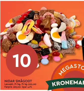 Coop Mega NIDAR SMÅGODT tilbud