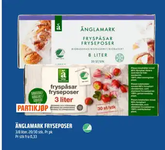 Coop Obs ÄNGLAMARK FRYSEPOSER tilbud