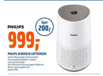 Coop Obs PHILIPS AC0650/10 LUFTRENSER tilbud