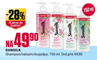 Europris SUNSILK tilbud