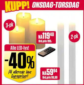 Europris Alle LED-lys! tilbud