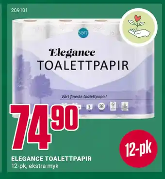 Europris ELEGANCE TOALETTPAPIR tilbud