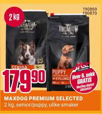 Europris MAXDOG PREMIUM SELECTED tilbud