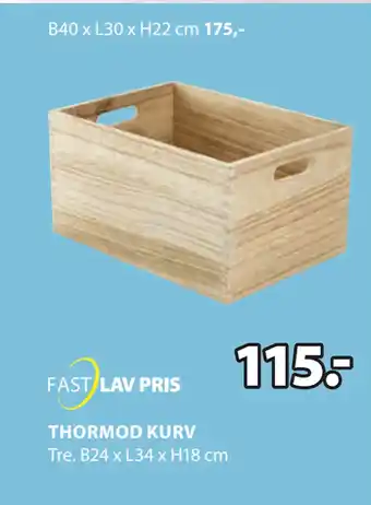 JYSK THORMOD KURV tilbud