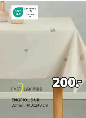 JYSK ENGFIOL DUK tilbud