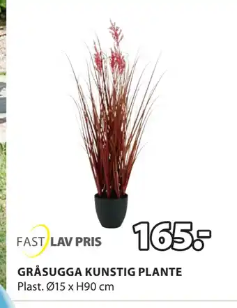 JYSK GRÅSUGGA KUNSTIG PLANTE tilbud