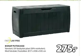 JYSK BISNAP PUTEKASSE tilbud