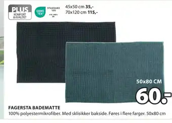 JYSK FAGERSTA BADEMATTE tilbud