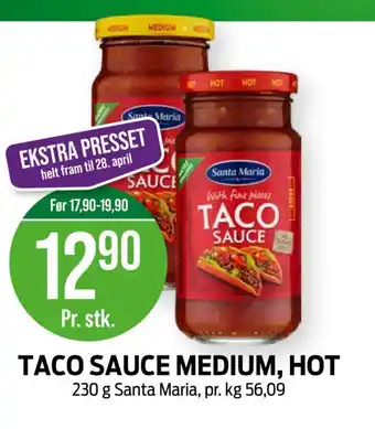 Kiwi TACO SAUCE MEDIUM, HOT tilbud