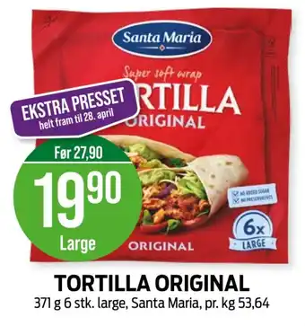 Kiwi TORTILLA ORIGINAL tilbud