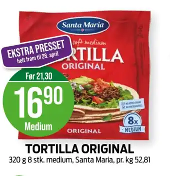 Kiwi TORTILLA ORIGINAL tilbud
