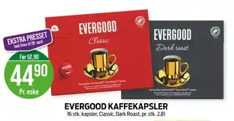 Kiwi EVERGOOD KAFFEKAPSLER tilbud