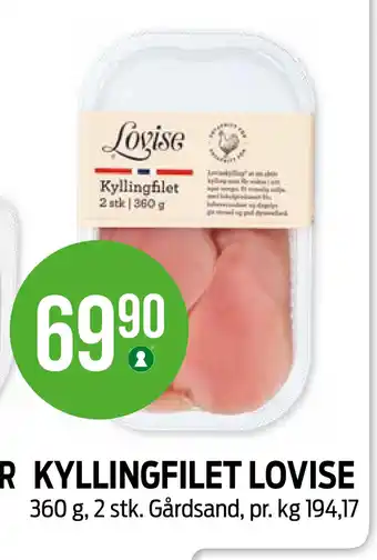 Kiwi KYLLINGFILET LOVISE tilbud