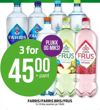 Kiwi FARRIS/FARRIS BRIS/FRUS tilbud